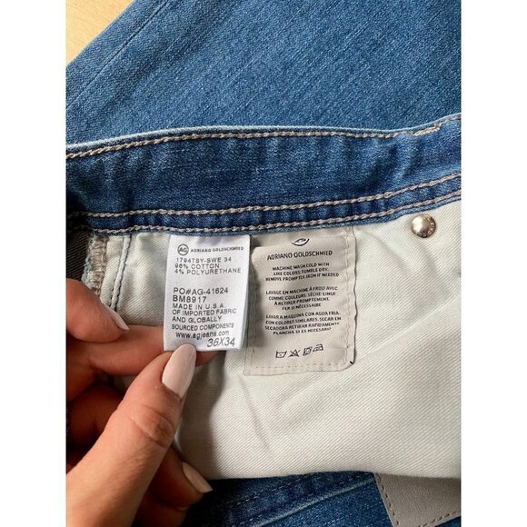 AG BNWOT blue "Everett" jeans slim straight - Picture 10 of 10